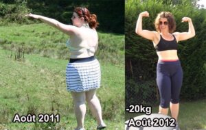 Août 2011/août 2012 : Camille a perdu 20 kgs en un an
